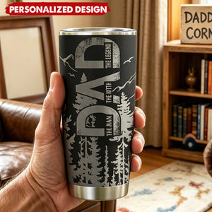 Father's Day Gifts, Forest With Kids' Names - Personalized 20oz Tumbler
