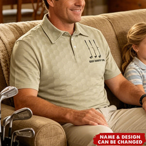 Father's Day Gifts, Best Dad By Par, Best Grandpa By Par - Personalized Polo Shirt