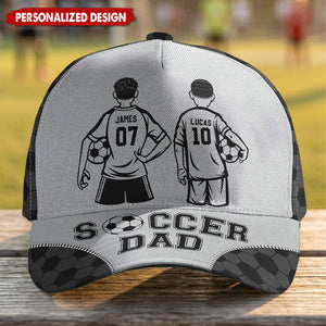 Father's Day Gifts, Soccer Dad, Grandpa - Personalized Cap