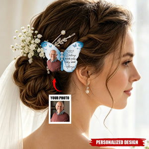Walking With You Today & Always Wedding Bridal Keepsake - Personalized Brooch