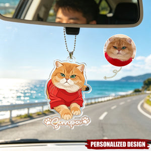 Custom Pet Portrait - Turn Photo Into Art, Gifts For Dog Lovers, Cat Lovers - Personalized Ornament