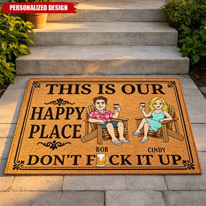 Custom Home Decor Decorative Mat - Personalized Summer Vacation And Travel Gifts For Husband And Wife, Him And Her - Our Little Slice Of Heaven