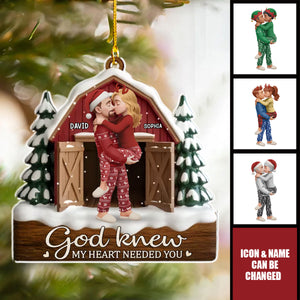 Personalized Acrylic Ornament - Anniversary Christmas Wedding Gifts For Husband And Wife - You’re My Answered Prayer