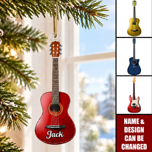 Custom Name, Guitar Type Christmas Gift For Guitarist, Guitar Lovers