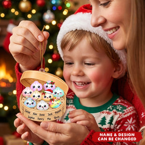 Cute Dumplings Family Christmas - Personalized Ornament
