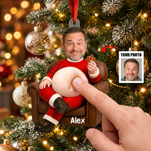 Custom Photo Squishy Ornament - Personalized Christmas Birthday Gifts - Big Belly Full Of Joy