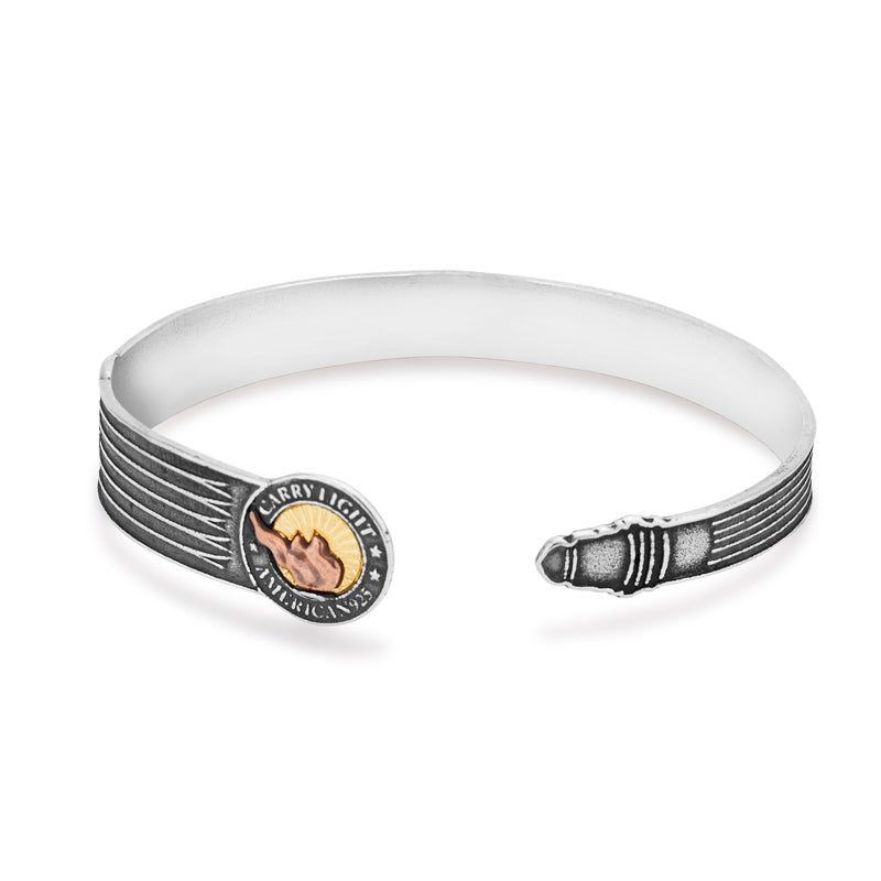 Liberty Copperâ„?Cuff Bracelet, 14kt Gold Center