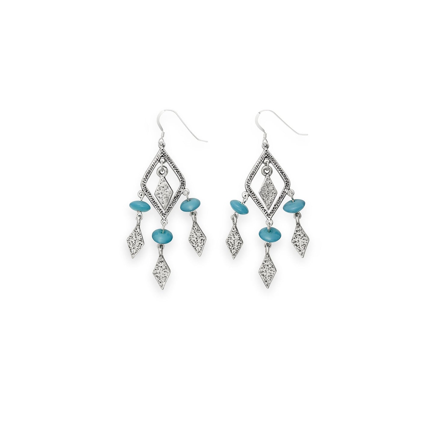 Deep Ocean Spearhead Earrings