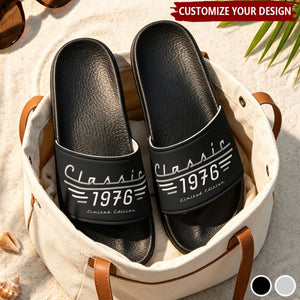 Classic Limited Edition - Father's Day,Birthday Gift- Personalized Slide Sandals