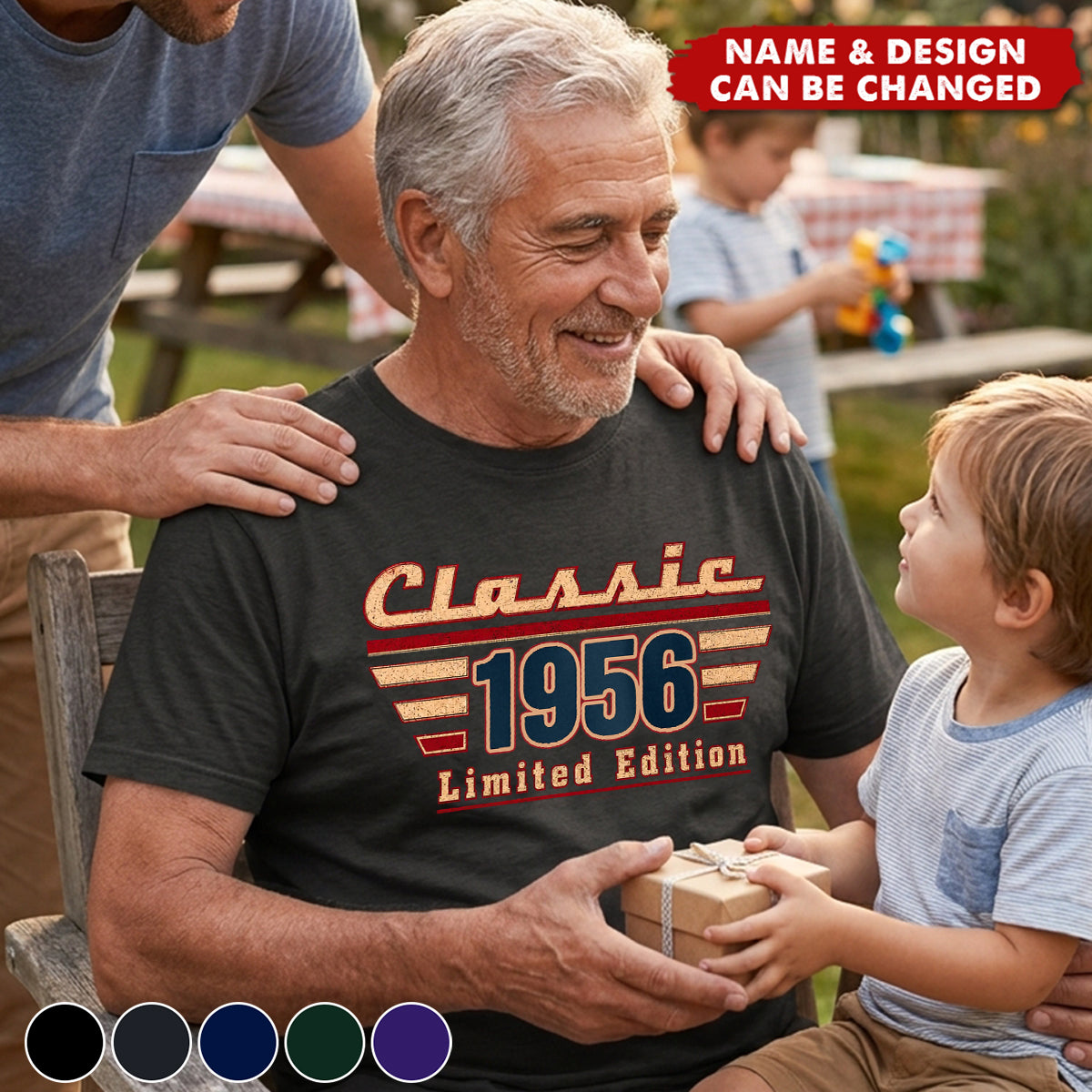 Custom T-shirt- Personalized Father's Day Birthday Gifts , Generations Built On Love