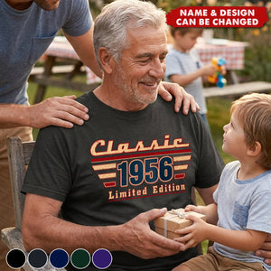 Custom T-shirt- Personalized Father's Day Birthday Gifts , Generations Built On Love