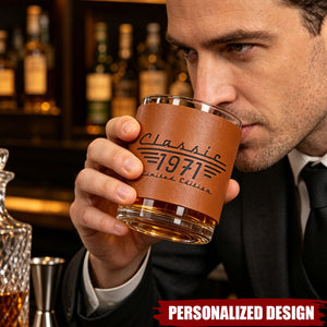 Classic Limited Edition - Gift For Him, Dad, Husband, Grandpa - Personalized Whiskey Glass