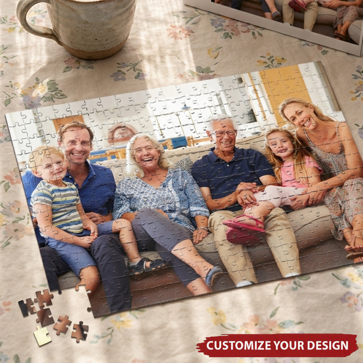 Gift For Grandparents - Personalized Photo Jigsaw Puzzle