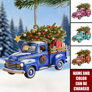 Truck Christmas - Personalized Christmas Acrylic Ornament