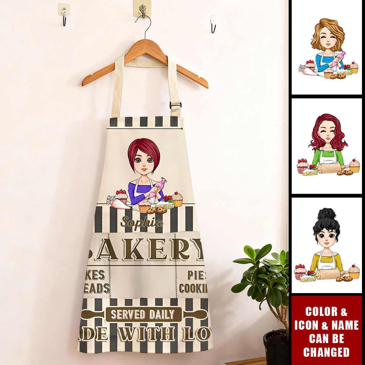 Baked With Love - Personalized Apron With Pocket
