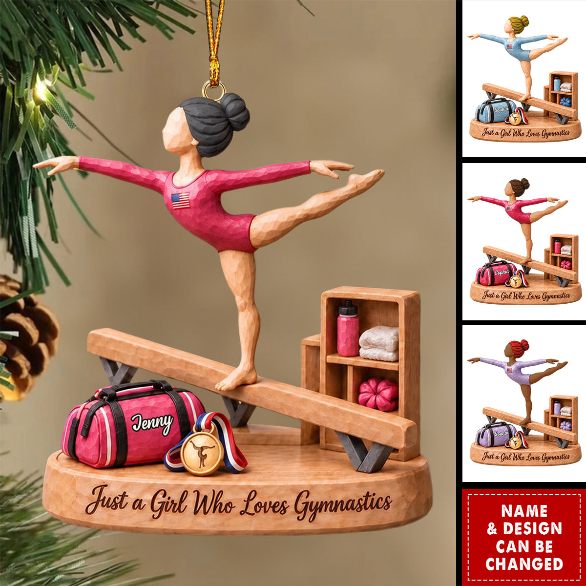 Beauty In Every Leap Christmas Ornament - Personalized Gifts For Gymnastics Lovers