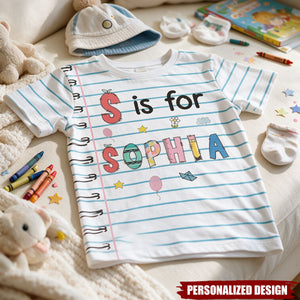 Paper Design Kid Back To School - Personalized Kids Shirt