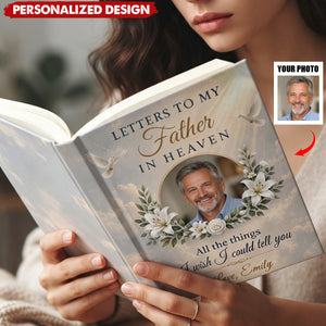 Custom Photo Hardcover Journal - Personalized Memorial Sympathy Gifts For Loss Of Mom, Dad - Missing You Every Single Day