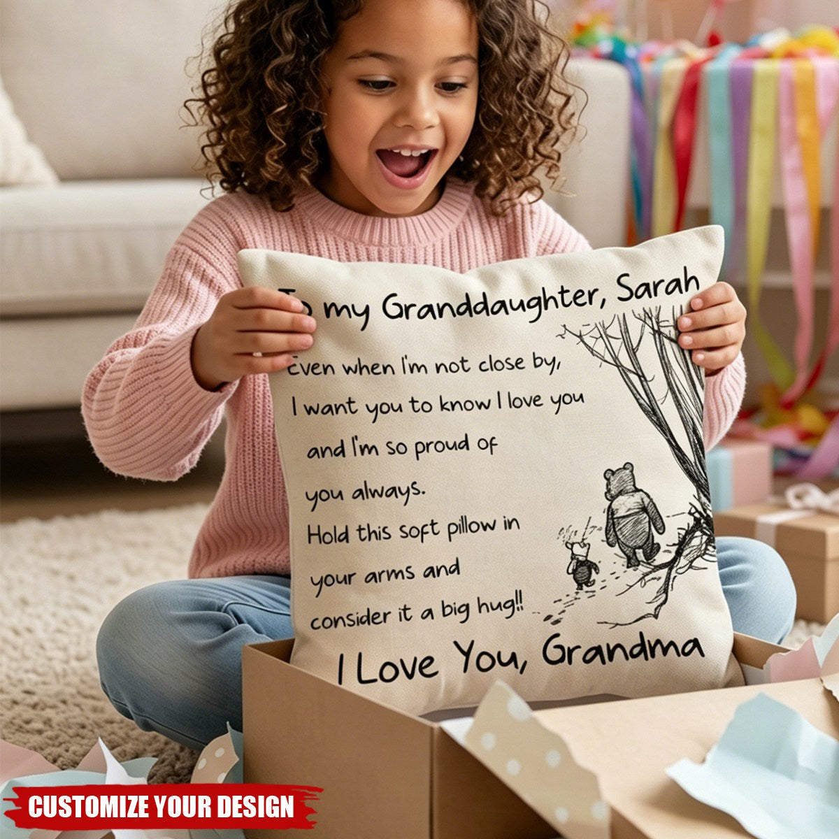 Even When I'm Not Close Gift For Kid - Personalized Pillow Cover