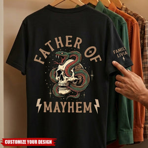 Father's Day Gift, Father Of Mayhem - Personalized Shirt