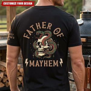 Father's Day Gift, Father Of Mayhem - Personalized Shirt