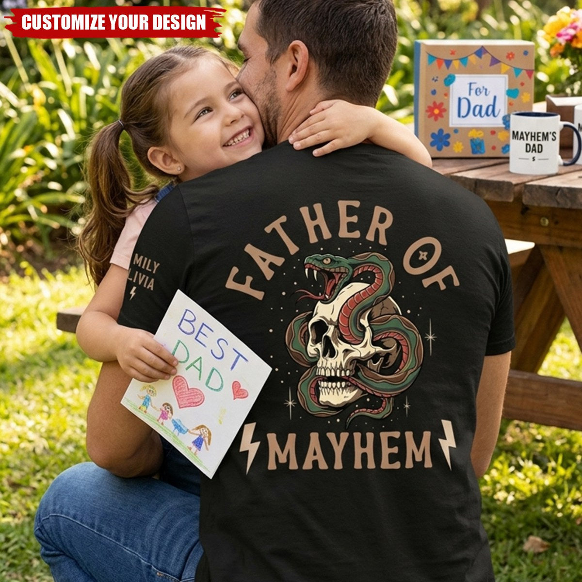 Father's Day Gift, Father Of Mayhem - Personalized Shirt