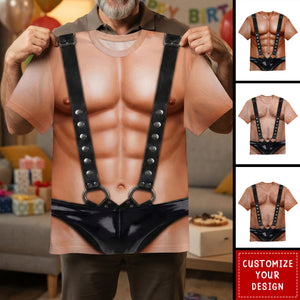 Custom Funny T-shirt - Personalized Birthday Gifts For Men - Muscles Loading