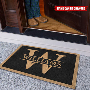 Monogram Family Name - Personalized Doormat
