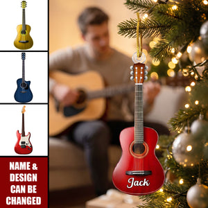 Custom Name, Guitar Type Christmas Gift For Guitarist, Guitar Lovers