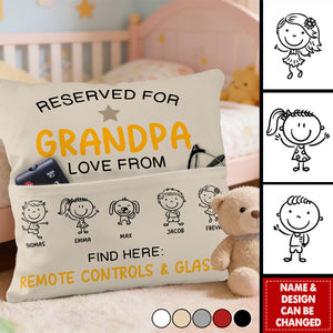 Reserved For Grandad Daddy - Personalized Pocket Pillow