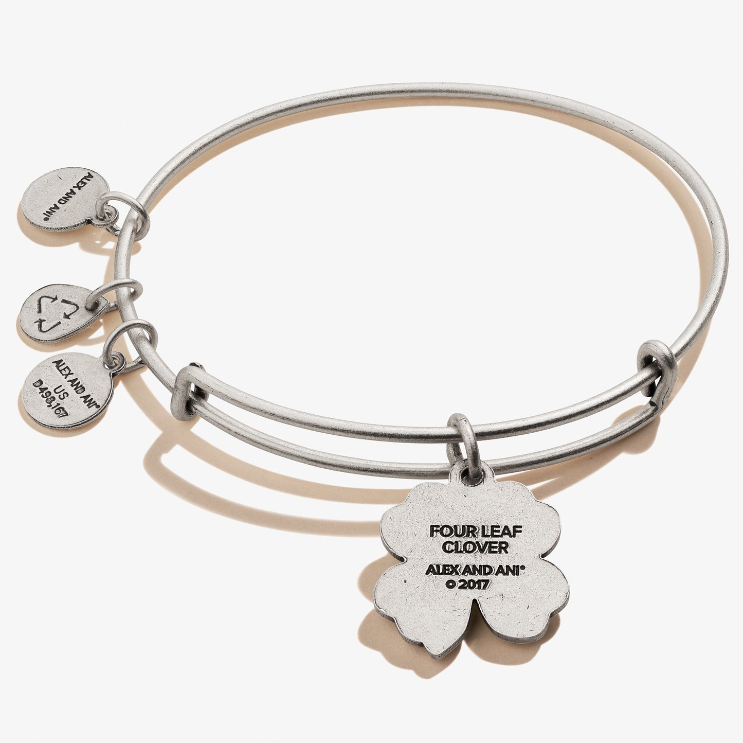 Four Leaf Clover IV Charm Bangle
