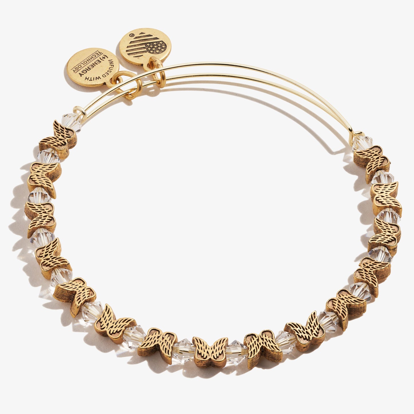 Angel Wing Beaded Bangle